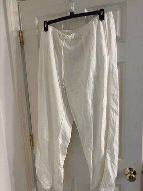 H&M Men's Cream Drawstring Joggers